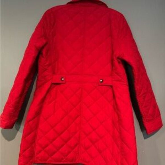 Lauren Ralph Lauren Red Puffer Jacket with Classic Style - Picture 6 of 8